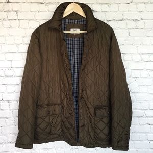 HICKEY FREEMAN QUILTED BUTTON DOWN JACKET XLARGE